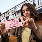 for Google Pixel 8A Case 6.1 Inch - Compatible with MagSafe Women Girls Cute Magnetic Protective Cover Girly Kawaii Flower Blossom Heavy Duty Shockproof Design for Google Pixel 8A Phone Cases