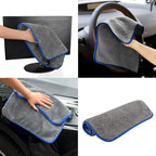 Microfiber Towels for Cars, Healsell Car Drying Towel, Premium Professional Soft Microfiber Drying Towel, 1200 GSM Ultra Thick - Lint Free Microfiber Car Towels 16'' x 16'' (3 Pack)