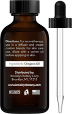 Brooklyn Botany Oregano Essential Oil - 100% Pure and Natural - Premium Grade Oil with Dropper - for Aromatherapy and Diffuser - 1 Fl Oz