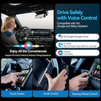CrystalSync Elite Wireless CarPlay Adapter for Apple i-Phone i-OS 10+ and Android Auto, Mini Edition, Converts Factory Wired to Wireless, Plug and Play