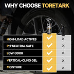 toretark Iron Remover, Fallout & Iron Remover for Car Detailing, Fast Removal Brake Dust & Rust and Wheel Cleaner, Safe for All Vehicle Paint & Wheels, Tire Shine and Preps for Wax (16oz)