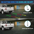 EWAY Tailgate Handle Backup Reverse Camera with 4.3 inch Rear View Mirror Monitor Kit for Dodge Ram 1500 2500 3500 2002-2008 Vehicle Safety Auto Reversing Parking Camera