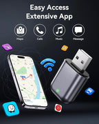 Burnt Sugar Wireless Carplay Adapter for iPhone Newly Upgraded, Ultra-Mini USB Design Wired to Wireless for Apple Car Play, Stable Low-Lag GPS Plug & Play for iOS 10+ & Cars from 2016+ (Starry Sky)