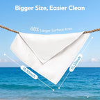 Professional Auto Detailing Microfiber Cloths 6 Pack, 15.5"x15.5" Glass Cleaning Towels for Car Windshield, Window and Interior, Lint Free Streak Free Polishing Rags for High Gloss Shine