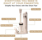 Living in a Bubble Cordless Air Duster & Mini Vacuum Set, Portable Handheld Wireless Vacuum for Car/Van