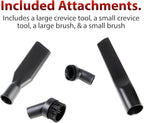 Adam's Polishes Cyclonic Vacuum Cleaner Premium Car Detailing Vacuum for Garage, Shop, Home | Powerful Suction, Lightweight, Portable, Heavy Duty | 4 Attachments Included