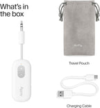 Twelve South AirFly SE | Bluetooth Wireless Audio Transmitter Adapter for AirPods/Headphones, 20+ Hr Battery, Works with 3.5mm aux Jacks on Airplanes, TVs, Gym Equipment, and Travel
