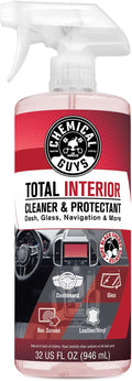 Chemical Guys Total Interior Cleaner & Protectant (Safe on Dash, Leather, Vinyl, Plastics, Trim, Glass, Fabric & More), 32 fl oz - Black Cherry Scent