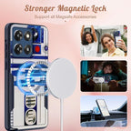 for Moto G Stylus 2025 Case - Compatible with MagSafe Women Cute Girls Boys Magnetic Phone Cover Cool Blue Unique Heavy Duty Shockproof Design for Motorola Moto G Stylus 5G 2025 Cases