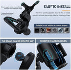 15W Qi Wireless Car Charger Mount Holder Compatible for Samsung Galaxy Z Fold7 Fold6 Fold5 Fold4 Fold3 Fold2 Fold 4.3in-6.9in Phone Auto Clamp Fast Charger