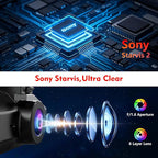 4K+2.5K+2.5K Dash Cam, STARVIS 2 Sensor, Dash Camera 3-Channel, Free 64GB Card, Dashcam with 5G WiFi GPS, G-Sensor,Loop Recording, HDR, 24H Parking Monitor, Time-Lapse Recording, 256GB Max