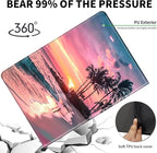 Case for 7" Kindle Paperwhite 12th Generation 2024 & Kindle Colorsoft Signature Edition,Leather Folio Adjustable Stand Cover Auto Wake/Sleep for Kindle Paperwhite 2024,Pink Beach Sunset