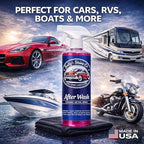 Sully’s After Wash Ceramic Spray Coating – SiO2 Quick Detailer – High Gloss, Water Beading & Hydrophobic Protection – Streak-Free Spray Sealant for Cars, Trucks & RVs – 16 oz