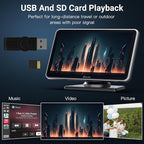 Carpuride Portable Wireless CarPlay Screen for Car- 7 Inch Car Play Screen Compatible with Android Auto and Apple CarPlay - Multimedia Player, Bluetooth, Navigation Screen for All Vehicles