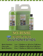 Optimum (NRWW2012G4) No Rinse Wash & Wax - 1 Gallon, (Case of 4)