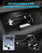 NEVERLAND Handheld Vacuum Cordless Car Vacuum - 15000PA High Power 4-in-1 Portable Foldable Small Detailing Kit, Rechargeable Hand Held Vacuum for Car Home Office