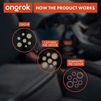 Smoke Odor Eliminator Spray by ONGROK, Natural Unscented (8 oz), Made in USA, Smell Remover for Home and Car, Air Freshener, Smoke Odor Exterminator