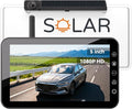 Solar Wireless Backup Camera with 5” IPS Monitor, Reversing System Powered by Rechargeable Battery and Solar Panel, 3-min Easy Installation, IP68 Waterproof, for Car, Trailer, RV, Pickup