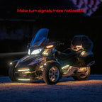24PCS Underglow RGB LED Strip Light Kit DC 12V with 2 Red Blinking Brake Light Styles for Motorcycles Trikes Golf Carts ATVs UTVs – M24r