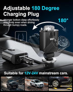 W & O Car Charger Fast Charger for iPhone17/16/15,69W Retractable car Charger with Aromatherapy and Starlight,5 in 1 Fast Car Charger with L/C Cables,Car Charger Adapter for iPhone,Android（Purple）