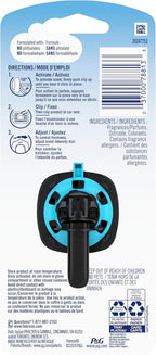 Febreze Car Air Freshener, Odor-Fighting Automotive Vent Clip, Scented Car Accessories, Long Lasting for Strong Odors, Platinum Ice Scent, 1 Count