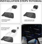 Starlight Headliner Kit, Dual Color Twinkle & Meteor 2 in 1 Fiber Optic Lights, 1000pcs*0.03in*13.1ft, APP & Remote Control, 18W Music Star Lights for Car/Home Ceiling