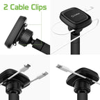 Cellet Car Phone Mount Holder Universal Phone Car Dashboard & Windshield Magnetic Phone Mount Holder with Goose-Neck Compatible with Smartphones iPhones Samsung Galaxy LG Motorola Moto Google Pixel