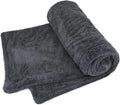 1200GSM Microfiber Car Drying Towel, Double-Twist Loop, Ultra-Absorbent, Quick-Dry, Lint- & Streak-Free, Scratch-Safe, for Car Wash & Detailing (1 Pack) (Dark Grey, 24" x 36")