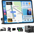 Largest 11.3" Portable Apple Carplay Screen, Wireless Car Play & Android Auto Touch Screen, Car Stereo with App View/4K Dash Cam/Backup Camera/Mirror Link/Voice Control/Music Play/GPS/Bluetooth/FM