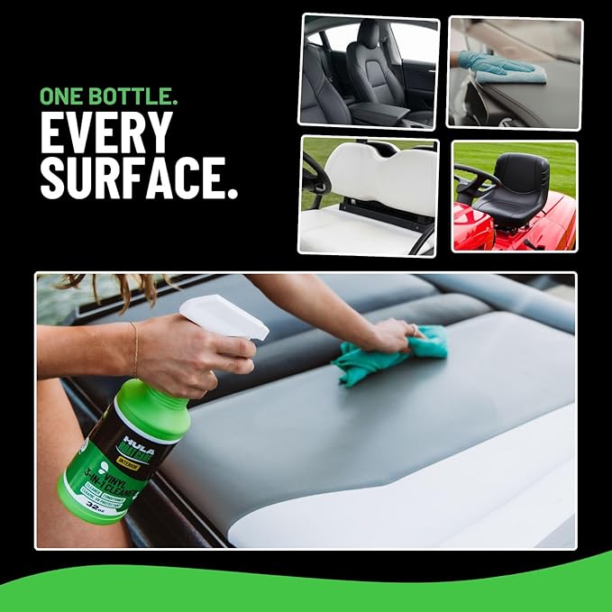 Hula 3-in-1 Boat Vinyl Cleaner, Conditioner and UV Protectant, 32oz — Marine Vinyl Protectant, Boat Seat Conditioner, Made in USA