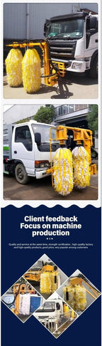 Guardrail Cleaning Truck with High Pressure Spray and Nylon Brushes, Efficient Road Fence Washing Equipment for Highway Maintenance and City Cleaning