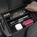 YOJOJOCO Center Console Organizer Compatible with Toyota 2016-2020 2021 2022 2023 Tacoma Accessories ABS Plastic Material Armrest Secondary Storage Box