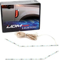 iJDMTOY Sports Red LED Background Illumination Kit Compatible with 2017-2021 Ford F250 F350 F450 Super Duty Side Fender Chrome Emblem