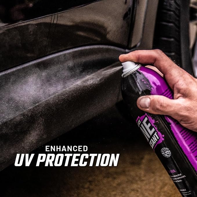 Slick Products Shine & Protectant Spray 17.35 FL OZ. - High Gloss Clear Coating Renew Vinyl, Plastic, Rubber, Trim, Tire, Car, Truck, Motorcycle, Dirt Bike (2-Pack)