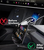 PM Auto Under Screen Storage for 2023-2025 Tesla Model 3 Highland, Center Console Organizer Tray, Model 3 Accessories