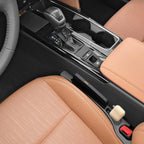 Car Seat Gap Filler Organizer Compatible with Toyota Camry Accessories Seat Gap Plug Blocker with Storage Slot Non-Slip Car Cup Holder Coaster Black