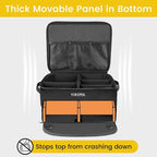 YOREPEK 2 Layer Golf Trunk Organizer, Golf Gifts for Men with Separate Ventilated Compartment for 2 Pair Shoes, Waterproof Car Trunk Locker for Balls, Tees, Clothes, Gloves, Gifts for Golfers