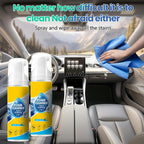 EUBUY Total Interior Cleaner for Car, 5 oz Car Interior Cleaning Kit with Wipe and Sponge for Automotive Seat, Upholstery, Carpet, Dashboards, Plastic, Leather, Glass