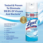 Lysol Disinfectant Spray, Sanitizing and Antibacterial Spray, For Disinfecting and Deodorizing, Crisp Linen, 12.5 Fl Oz (Pack of 2)