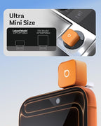 OTTOCAST 2026 New Mini Slim Orange, 2-in-1 Wireless CarPlay Adapter & Android Auto Adapter, Plug & Play Wireless Carplay Dongle, 5s Auto-Connect, Mini Cube for Factory Wired Cars, iPhone & Android
