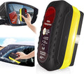 Automotive Oil Film Cleaning Brush with Reusable Foam Sprayer, Upgraded Antifog Glass Cleaning Board, Glass Oil Film Remover for Car Windows & Windshields, Versatile Car Glass Cleaner Brush (Black)