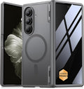 MOBOSI Magnetic for Z Fold 7 Case with Privacy Screen Protector, Samsung Galaxy Z Fold7 Cover[Compatible with Magsafe & Full Body Hinge Protection] Shockproof Phone Cases for zfold 7, Gray