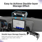 LUWU 2024 Bronco Sport Dashboard Storage Tray Compatible with Ford Bronco Sport 2021-2024 Accessories Center Console Display Box Hidden Organizer Tray Behind Screen (Only Fit for 8-inch Screen)