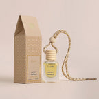 Llum Smoky Vanilla Hanging Car Air Freshener – Luxury Automotive Perfume Diffuser 10ml (0.34 fl oz), Long-Lasting Fragrance, Alcohol-Free Non-Toxic Car Scent, Glass Bottle With Wood Cap