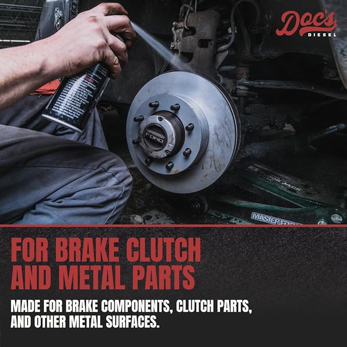 Doc’s Brake Parts Cleaner, Non-Chlorinated – Fast-Drying Brake Cleaner | Removes Brake Dust, Grease, Oil & Brake Fluid | Residue-Free Formula – 1-Pack (14 oz)