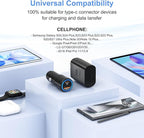 Samsung Super Fast Charger Type C Kit,25W PD USB C Wall/Car Charger for Samsung Galaxy S26/S25/S24/S23/S22/Plus/Ultra/FE/Note 20/10/A71,2020/2018 Pad Pro/Air,with 2X USB C-to-C Cable(6.6ft)