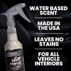 LANE’S Premium Car Air Freshener "Baby Powder" - 16 oz Water-Based, Long-Lasting Auto Scent Spray - Food, Pet, Odor Smell Deodorizer for Cars, Trucks, SUVs' Interior Leather, Carpet, Upholstery