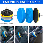 AUTODECO 30Pcs Car Detailing Brush Set, Car Detailing Kit, Auto Detailing Drill Brush Set, Car Detailing Brushes, Car Wash Cleaning Tools Kit for Interior, Exterior, Wheels, Blue