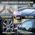 Magic Finish Ceramic Detailer (1 Gallon) – High-Gloss Ceramic Spray Coating for Sleek Glossy Finish and Paint Protection – Car Detailing Supplies for Waxed Painted and Coated Surfaces