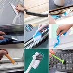CRAFNEW 20Pcs Window Cleaning Kit, Household Cleaning Tools with Squeegee, Brushes, Microfiber Pads for Window Track, Sliding Door, Glass Door, Bathroom Mirror, Car Windshield